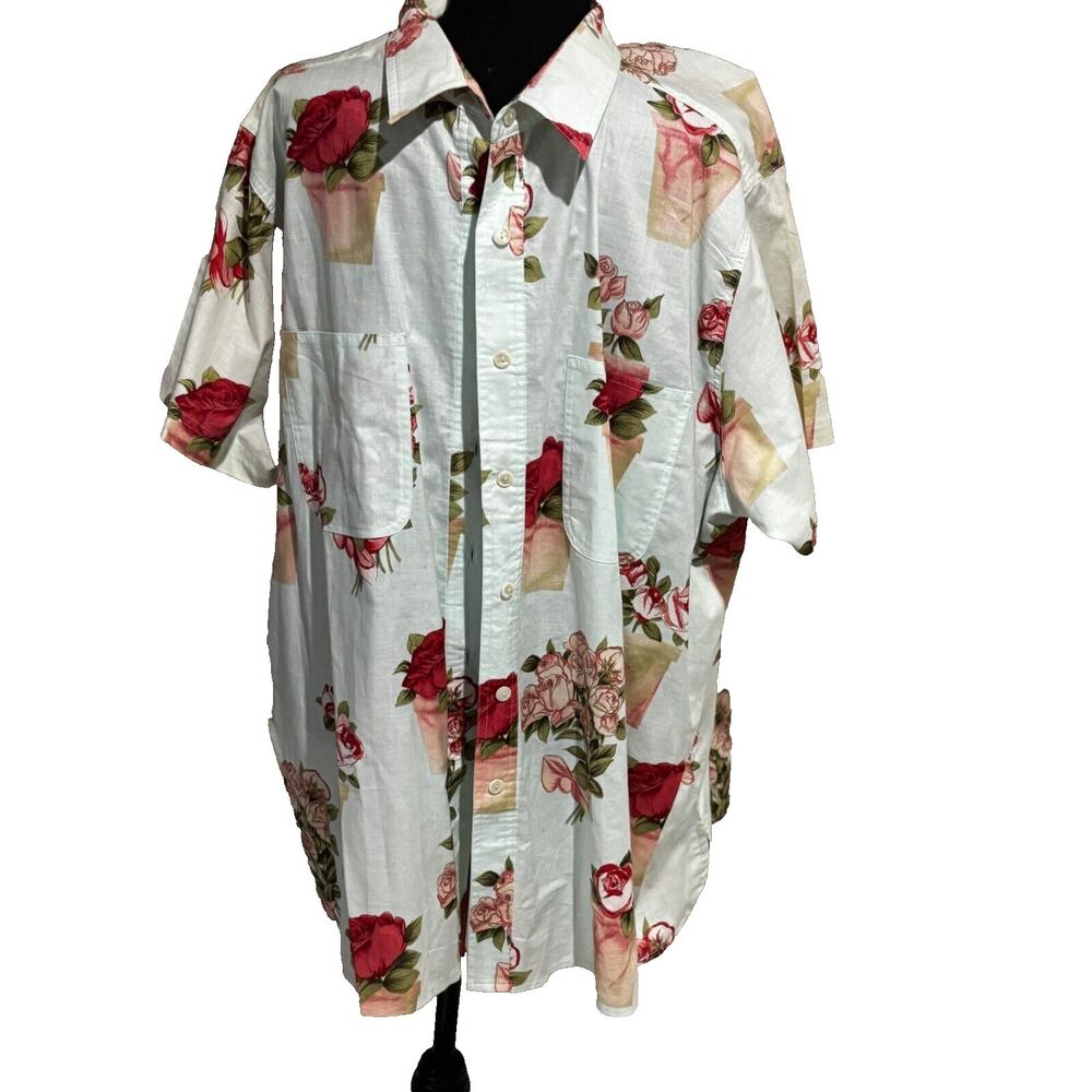 Best United Vintage Women's Floral  top Sz 3x 26/28‎ Cottage garden boho peasant